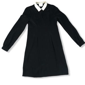 New Kate spade silk shirt dress $398 size 2 collared long sleeve